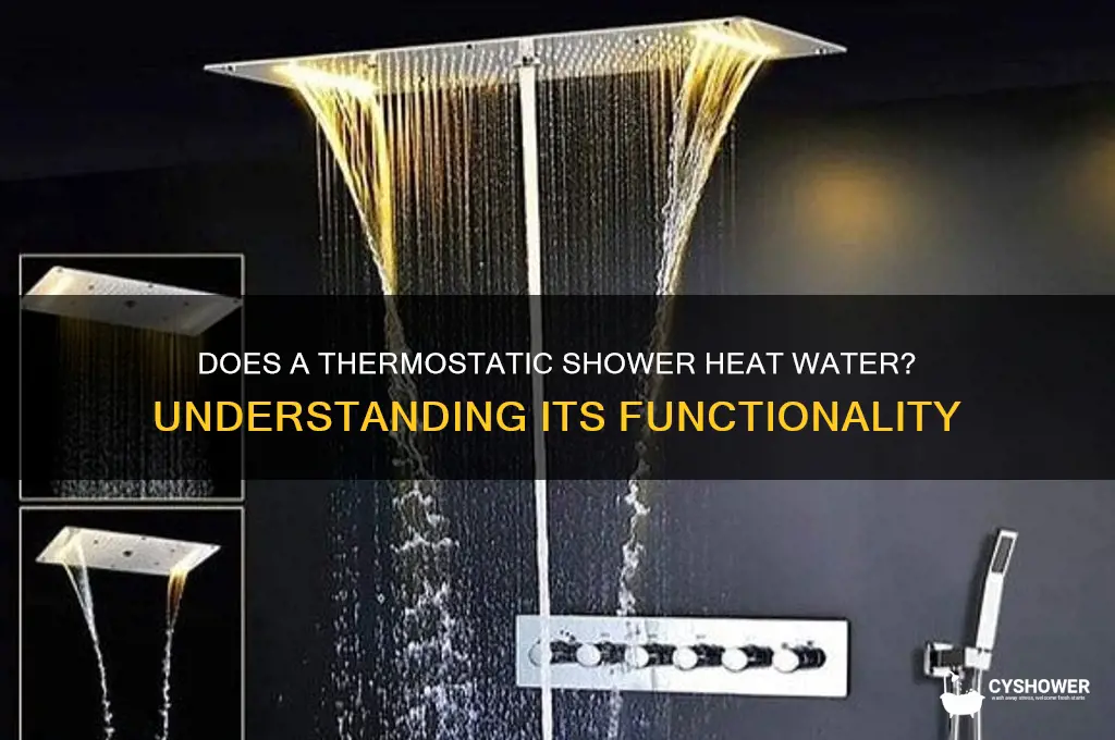 does a thermostatic shower heat the water