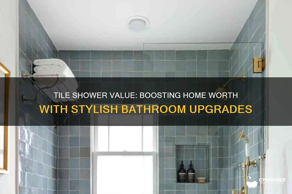 does a tile shower add value