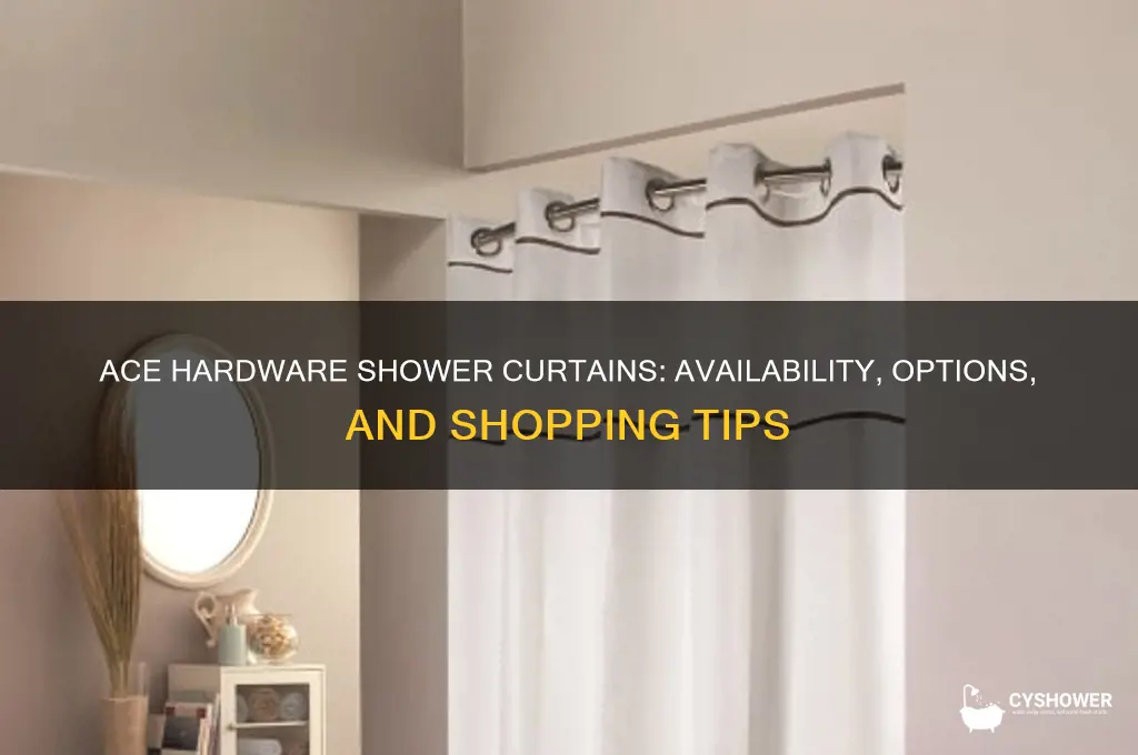 does ace hardware sell shower curtains