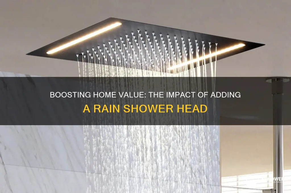 does adding a rain head shower increase value