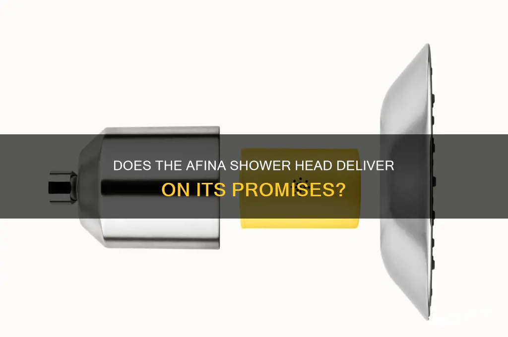 does afina shower head work