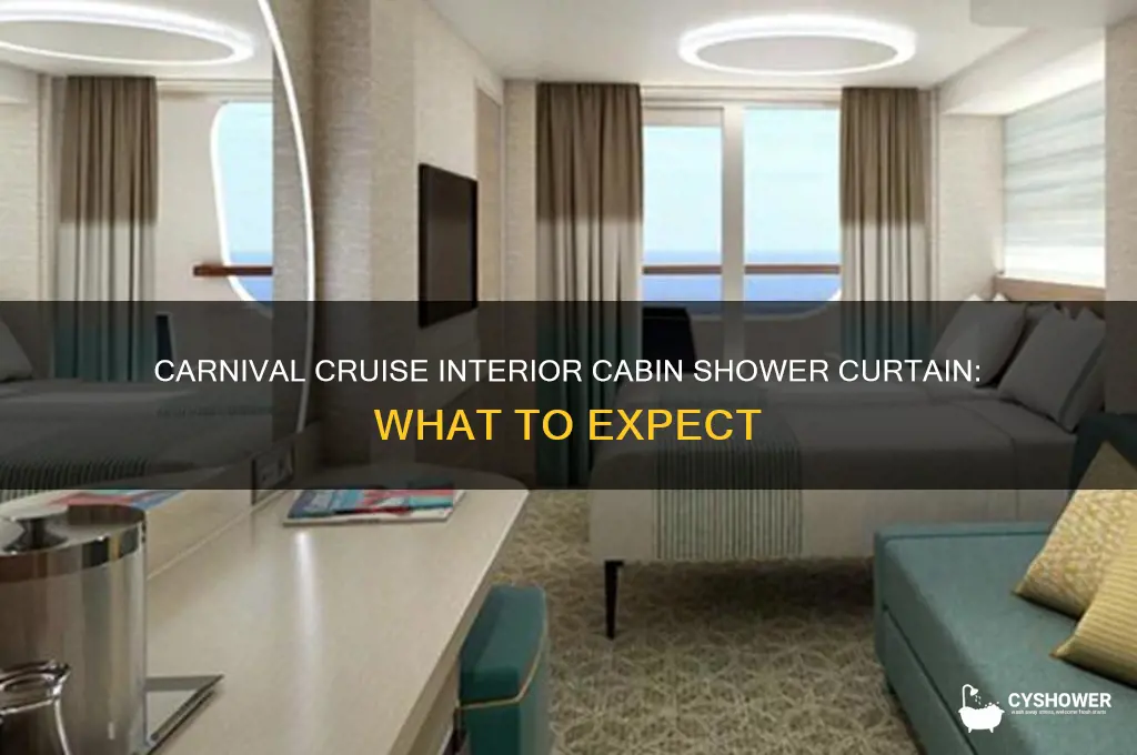 does an interior cabin carnival cruise have a shower curtain