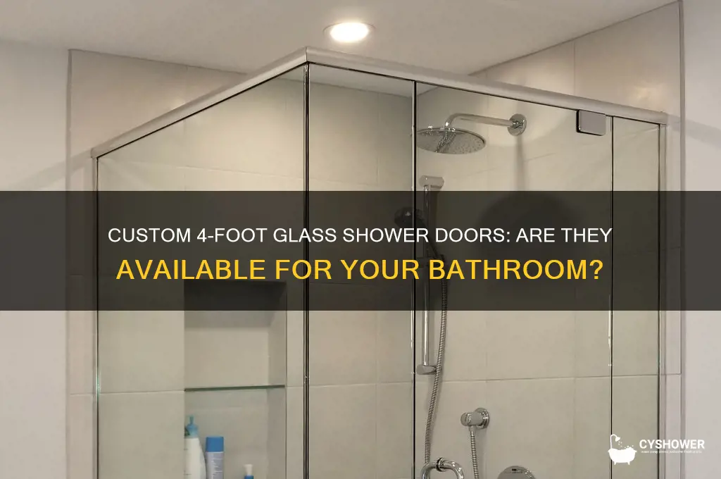 does anyone make a 4 foot glass shower door