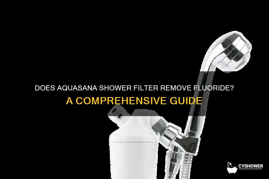 does aquasana shower filter remove fluoride