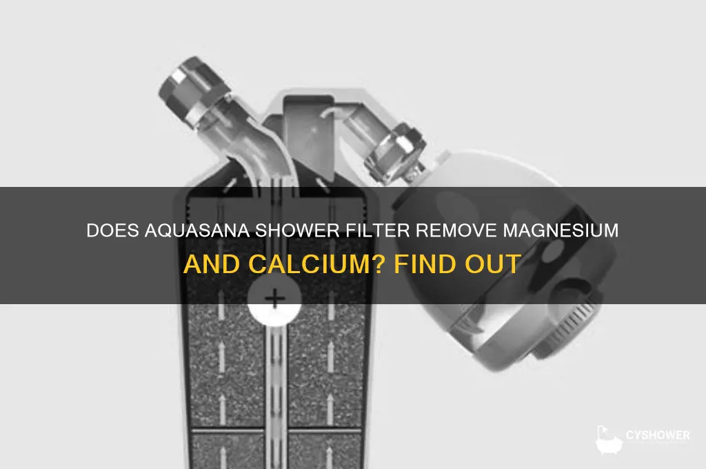 does aquasana shower filter remove magnesium and calcium