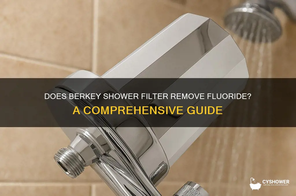 does berkey shower filter remove flourie