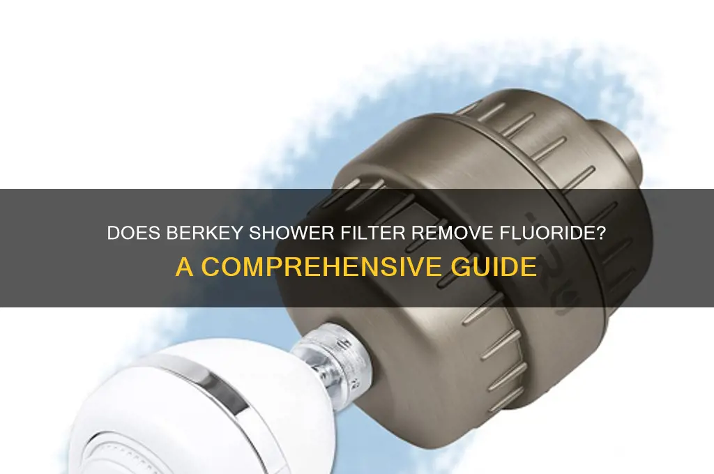 does berkey shower filter remove fluoride
