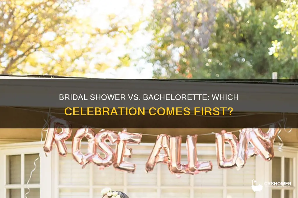 does bridal shower come before bachelorette