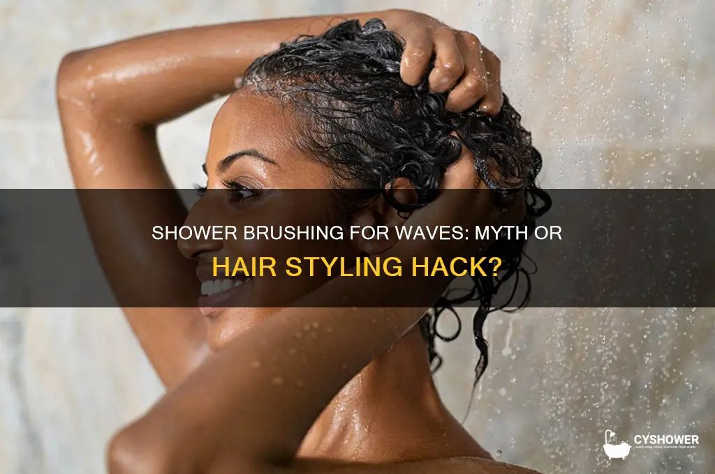 does brushing your hair in the shower give you waves