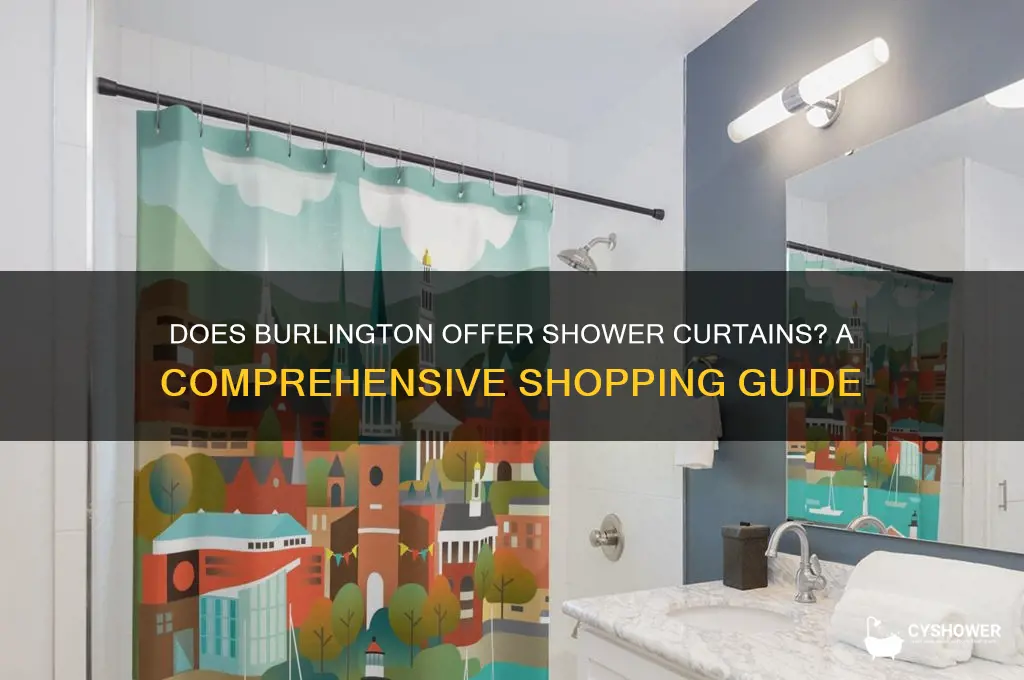 does burlington sell shower curtains