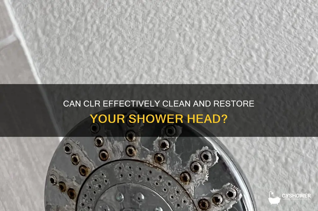 does clr clean shower heads