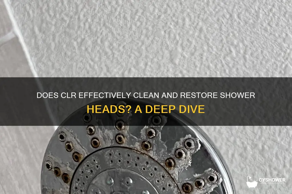 does clr really work on shower heads