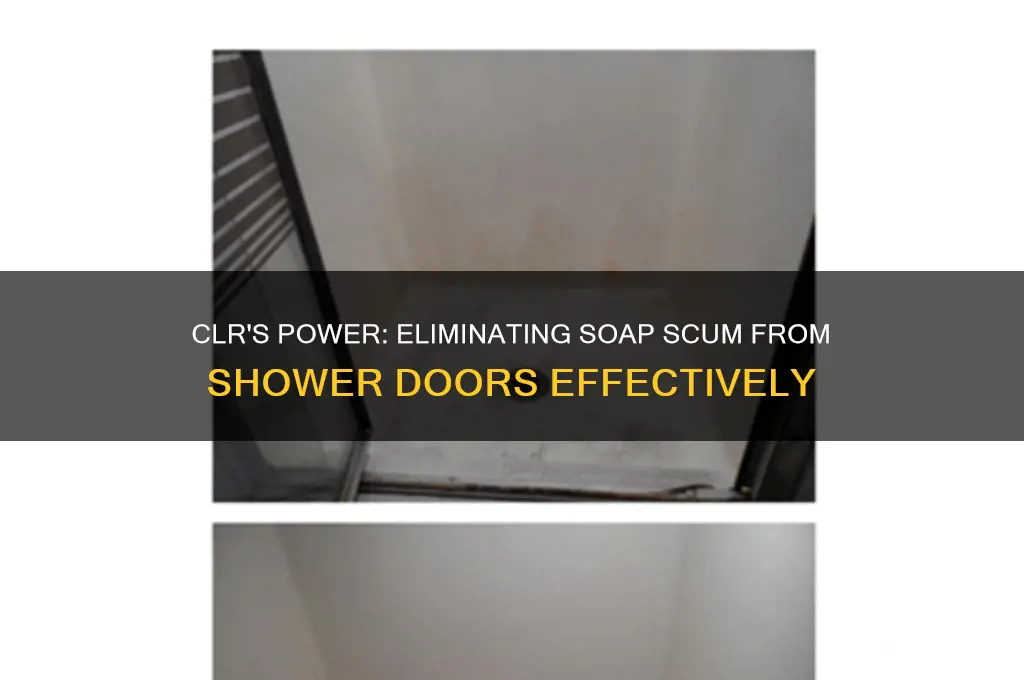 does clr remove soap scum from shower doors