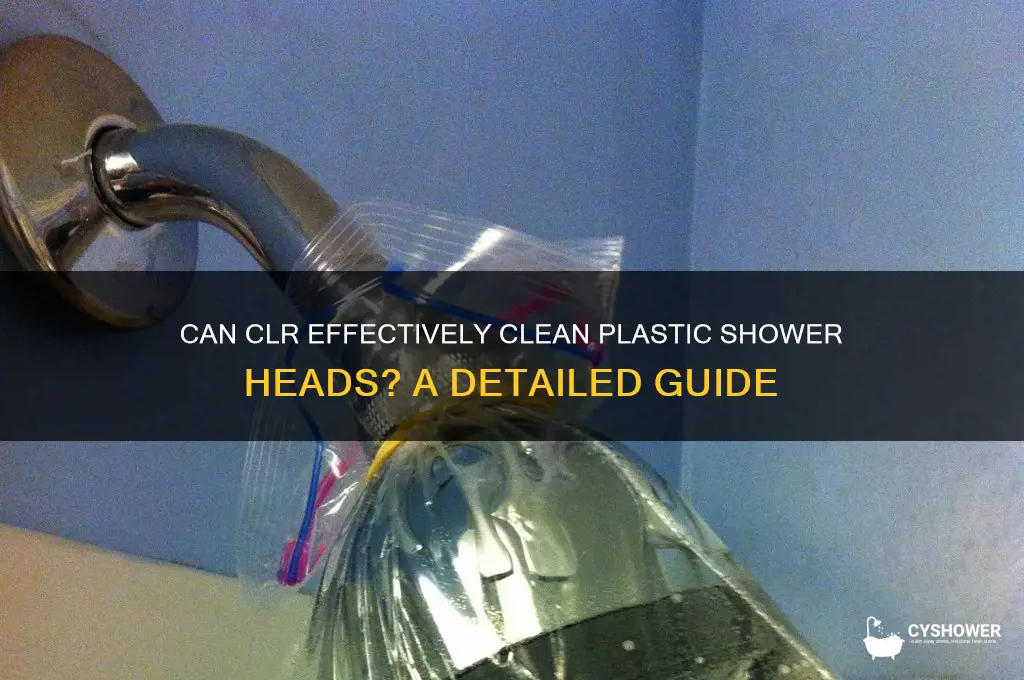 does clr work on plastic shower heads