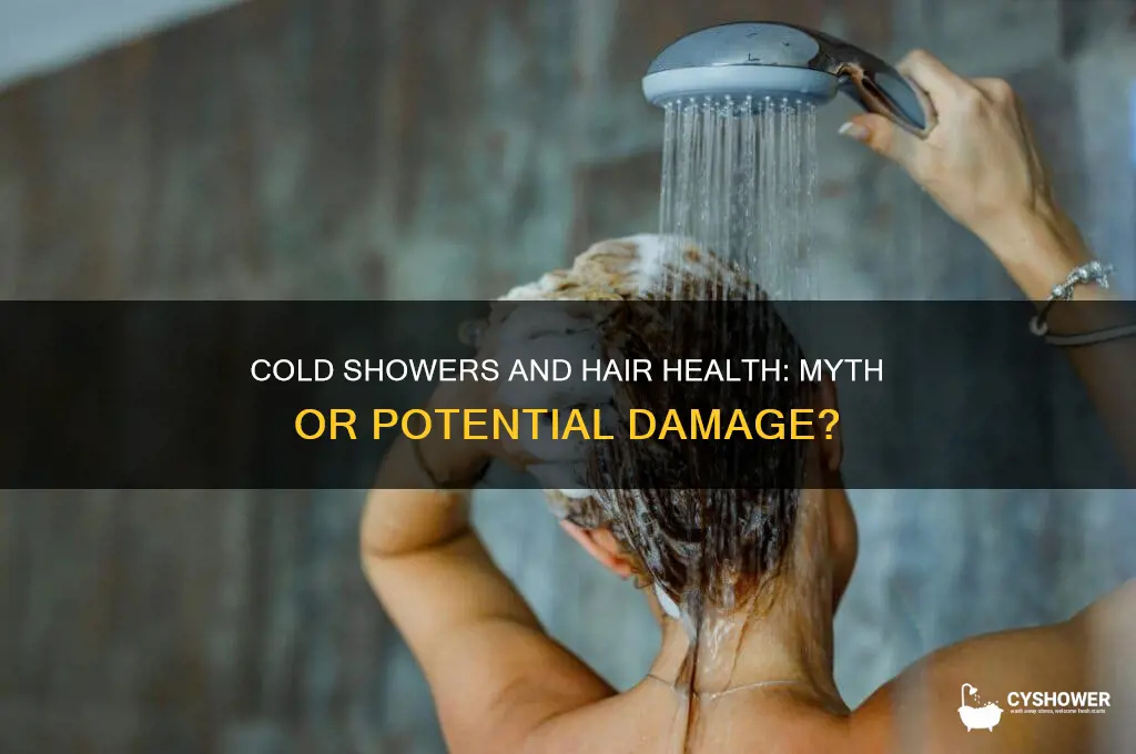 does cold shower damage hair