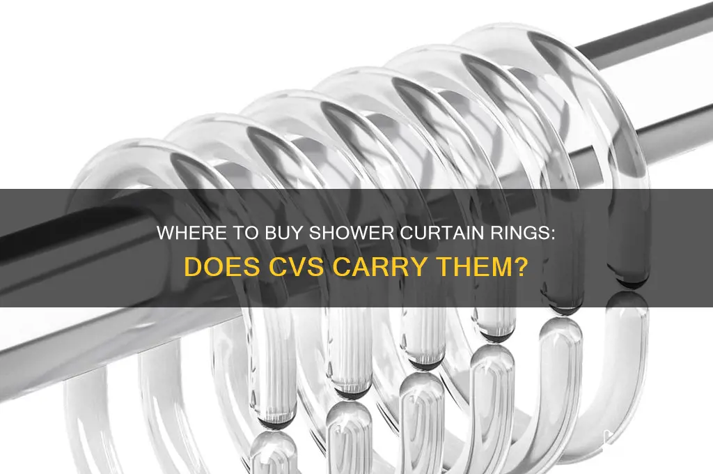 does cvs sell shower curtain rings