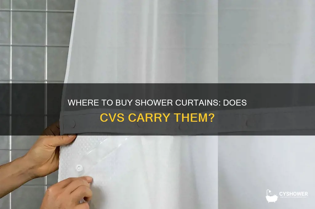 does cvs sell shower curtains