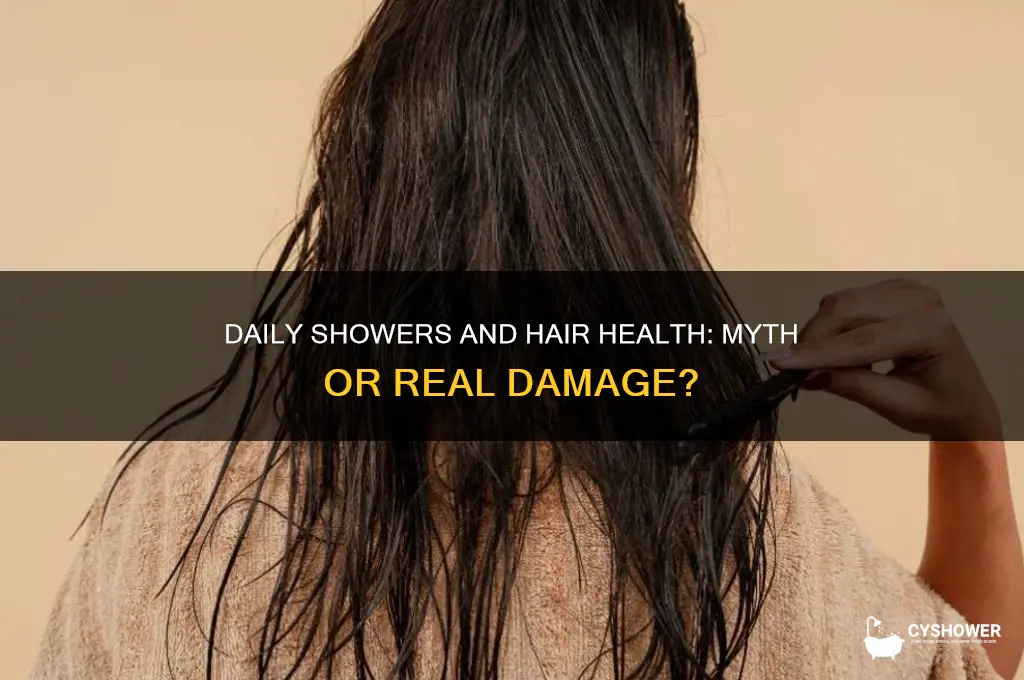 does daily shower damage hair