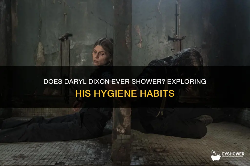 does daryl dixon ever take a shower