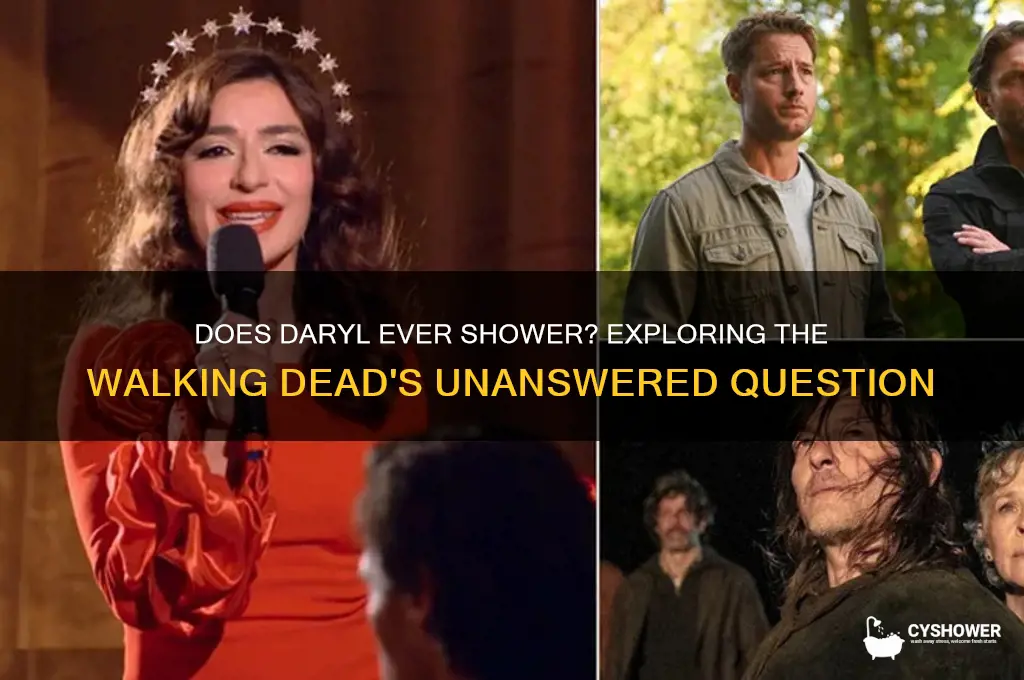 does daryl ever take a shower