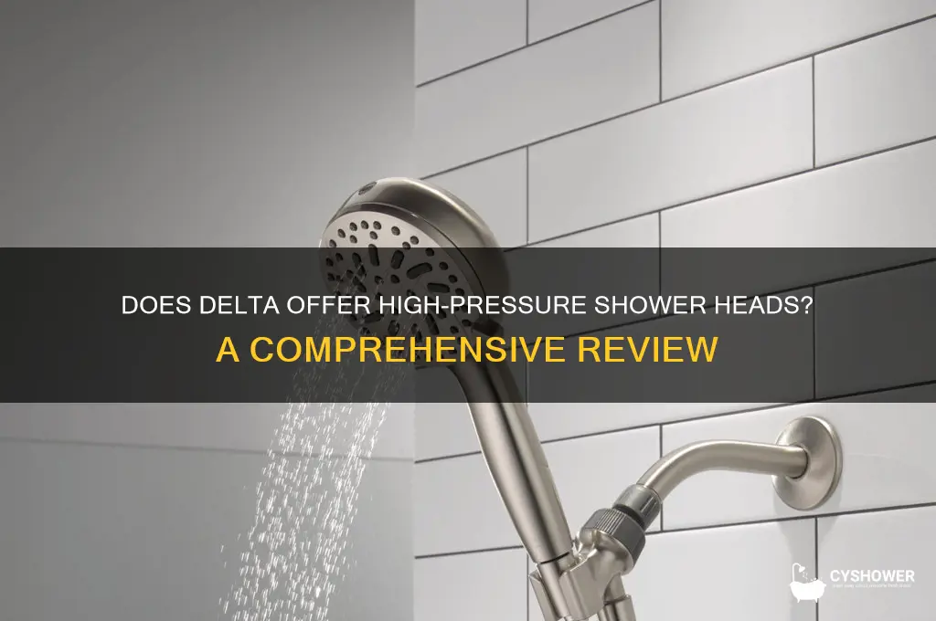 does delta make a high pressure shower head