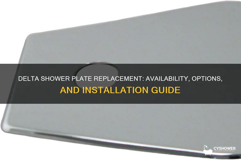 does delta make a shower plate replacement