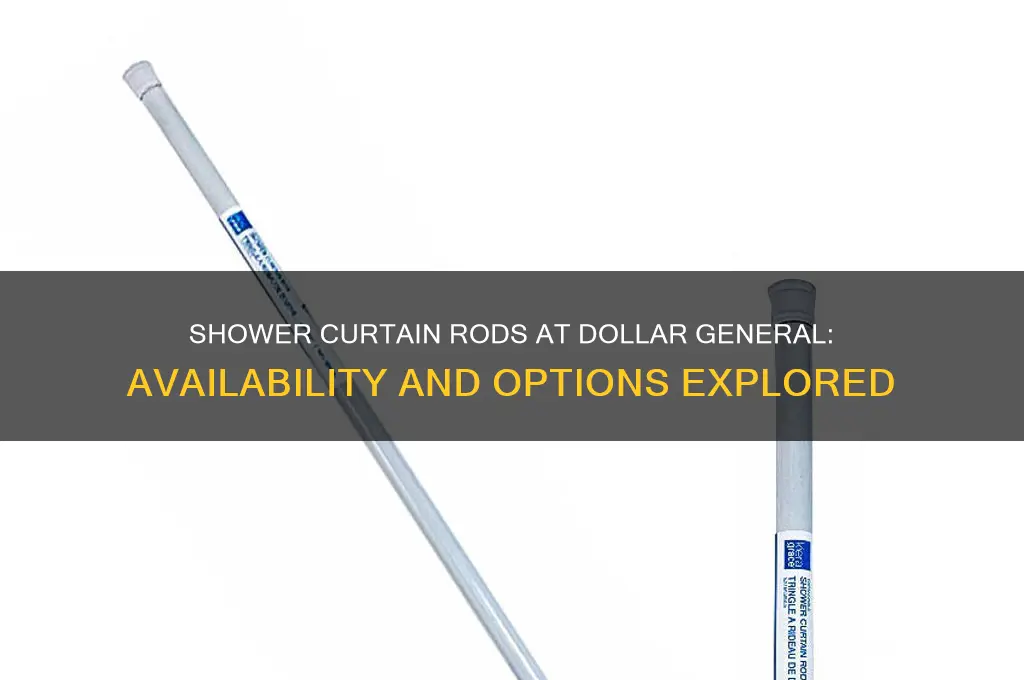 does dollar general have shower curtain rods