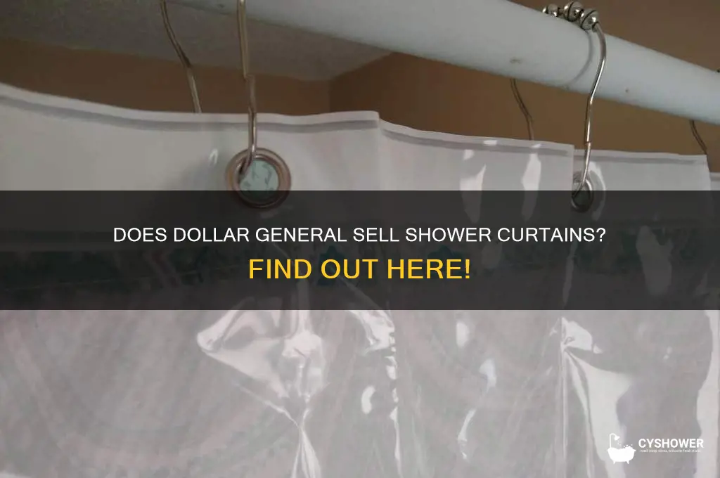 does dollar general have shower curtains