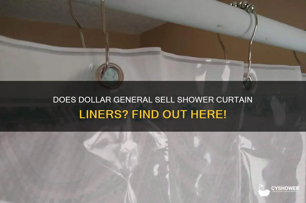 does dollar general sell shower curtain liners