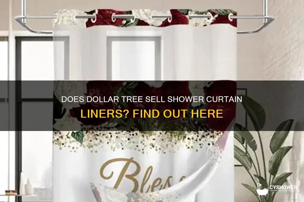 does dollar tree sell shower curtain liners