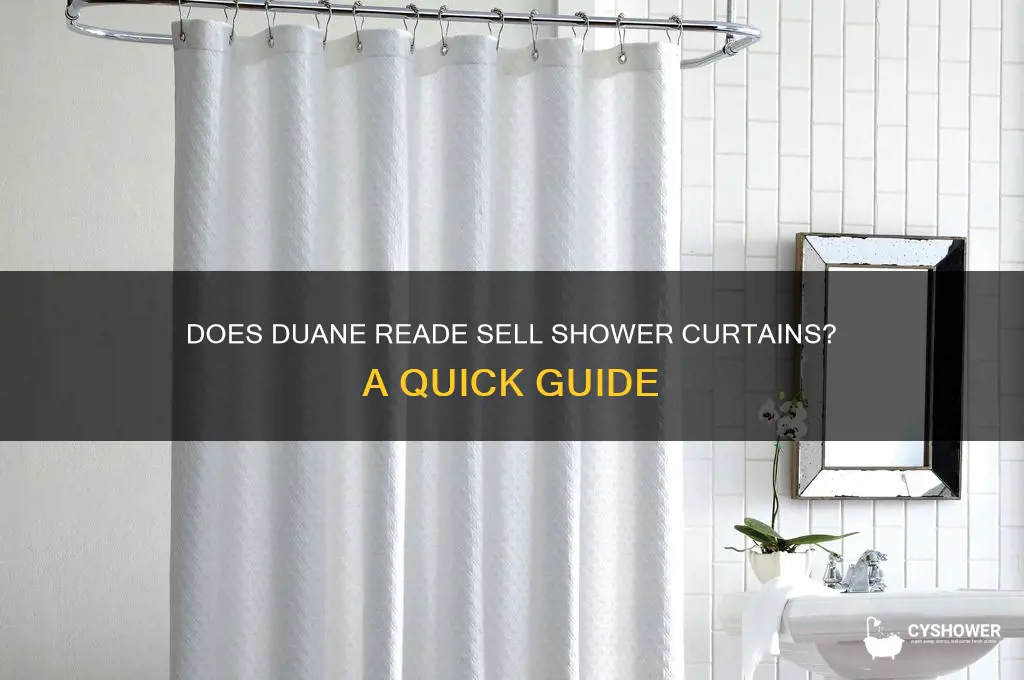 does duane reade sell shower curtains