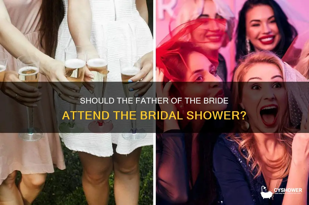 does father of bride go to bridal shower