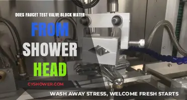 Does a Faucet Test Valve Affect Shower Head Water Flow?