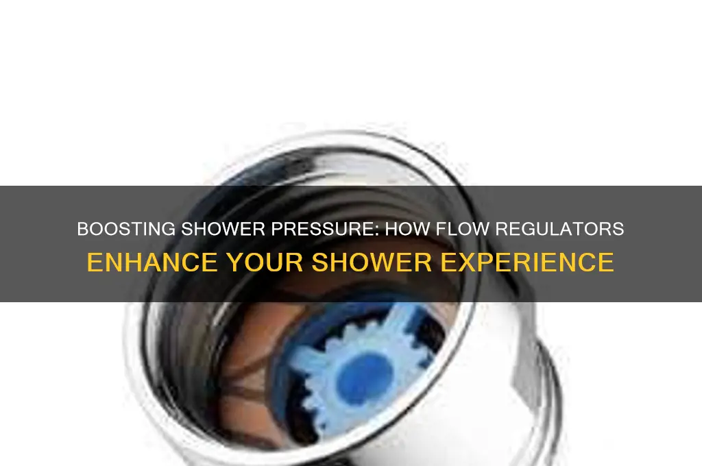 does flow regulator increase with pressure shower head