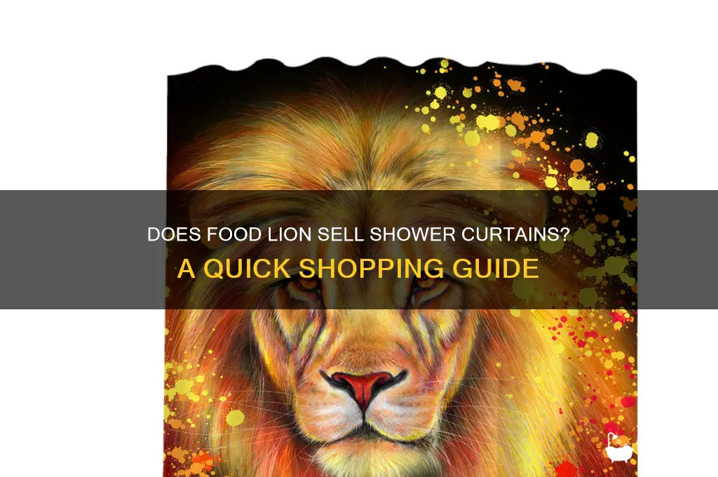 does food lion sell shower curtains