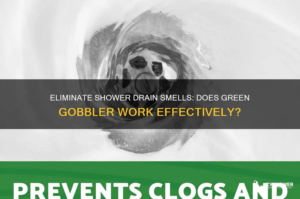 does green gobbler remove shower drain odor