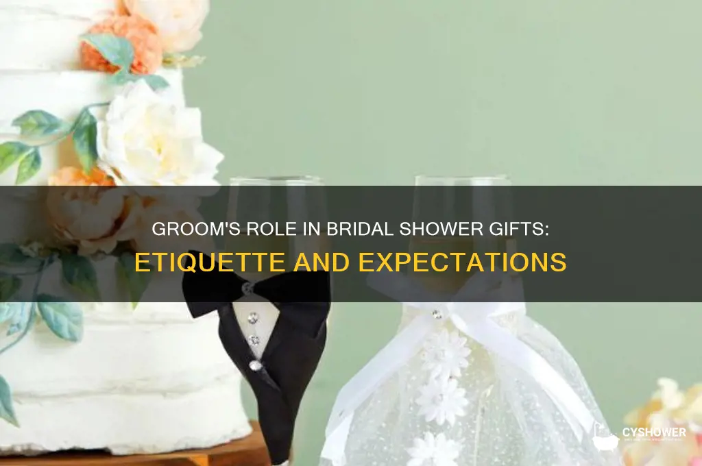 does groom buy gifts for bridal shower
