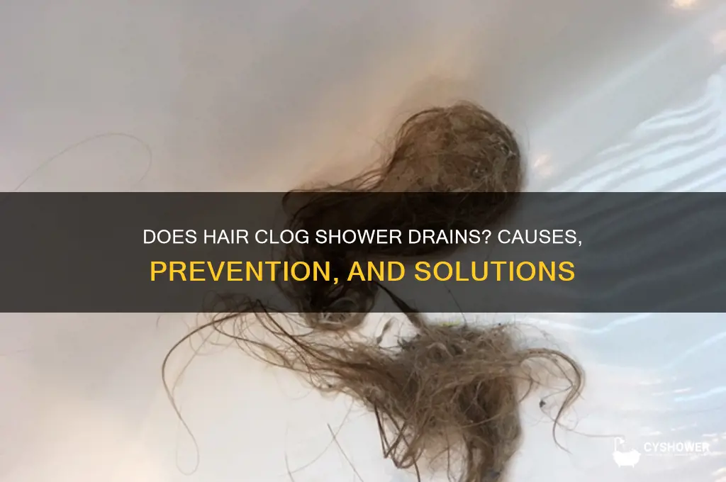 does hair clog shower drains