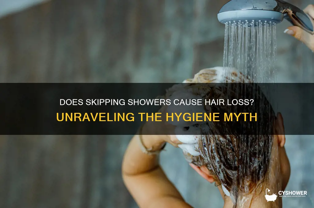 does hair fall out when you do not shower regularly