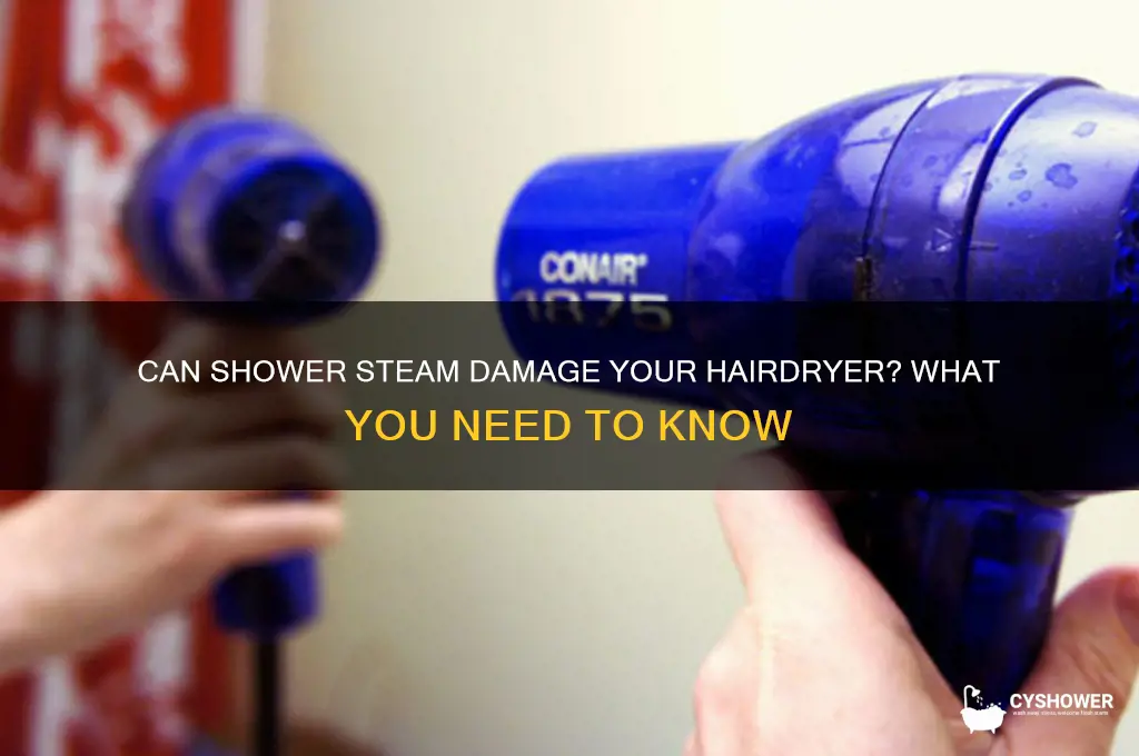 does hairdryers get affected with shower steam