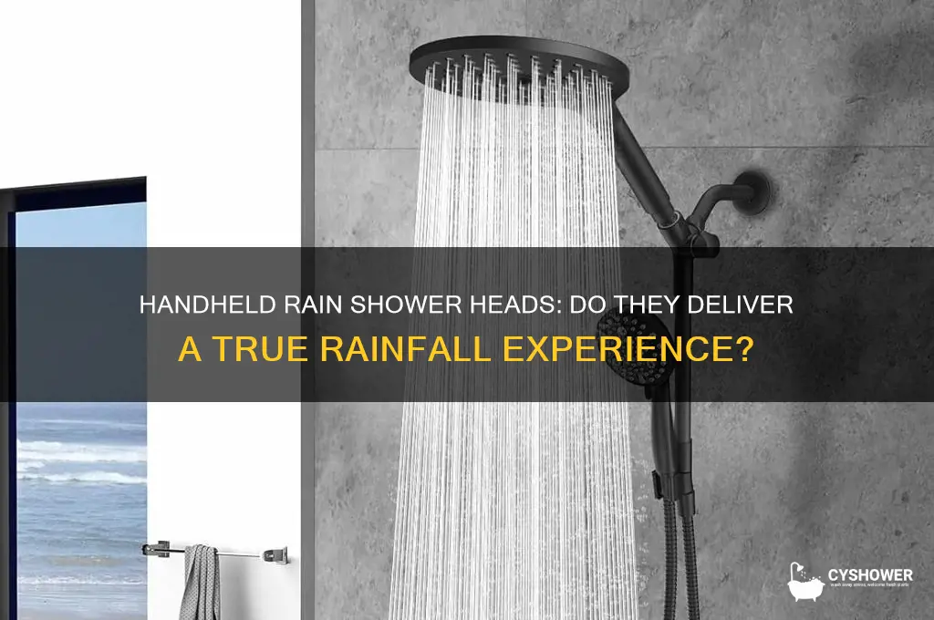 does handheld rain shower head work