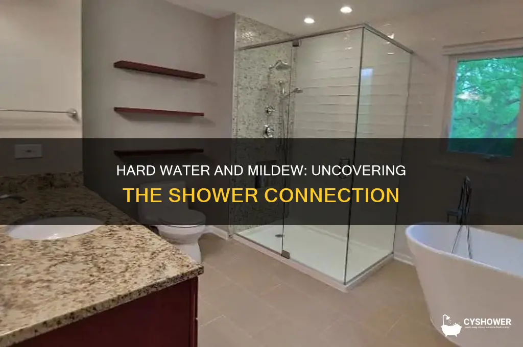 does hard water cause mildew in a shower