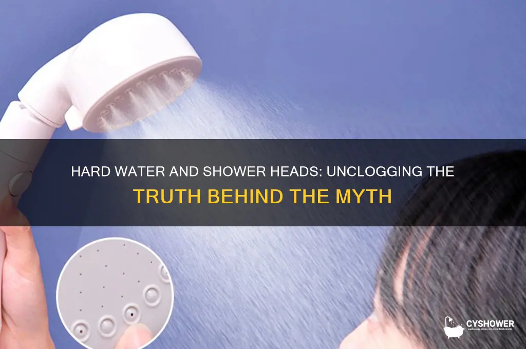does hard water really plug shower heads