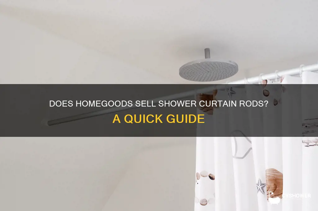 does homegoods sell shower curtain rods