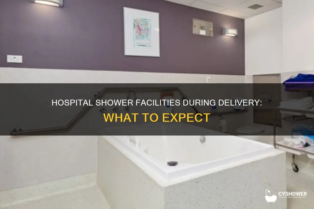 does hospital have place to take a shower during delivery