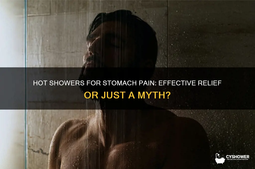 does hot shower get rid of hot stomach pain
