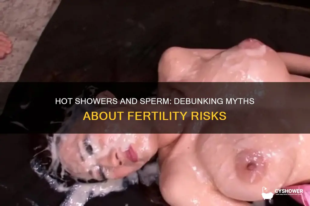 does hot shower water kill sperm
