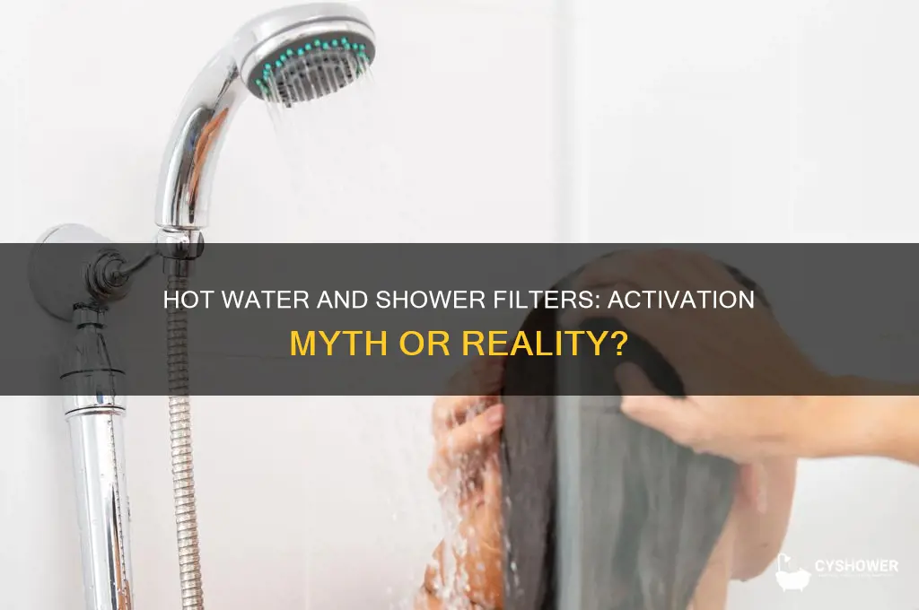 does hot water activate shower fitler