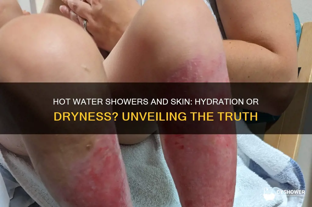 does hot water shower dry skin