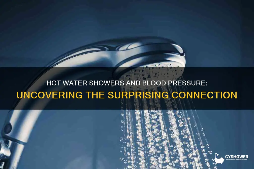 does hot water shower increase blood pressure